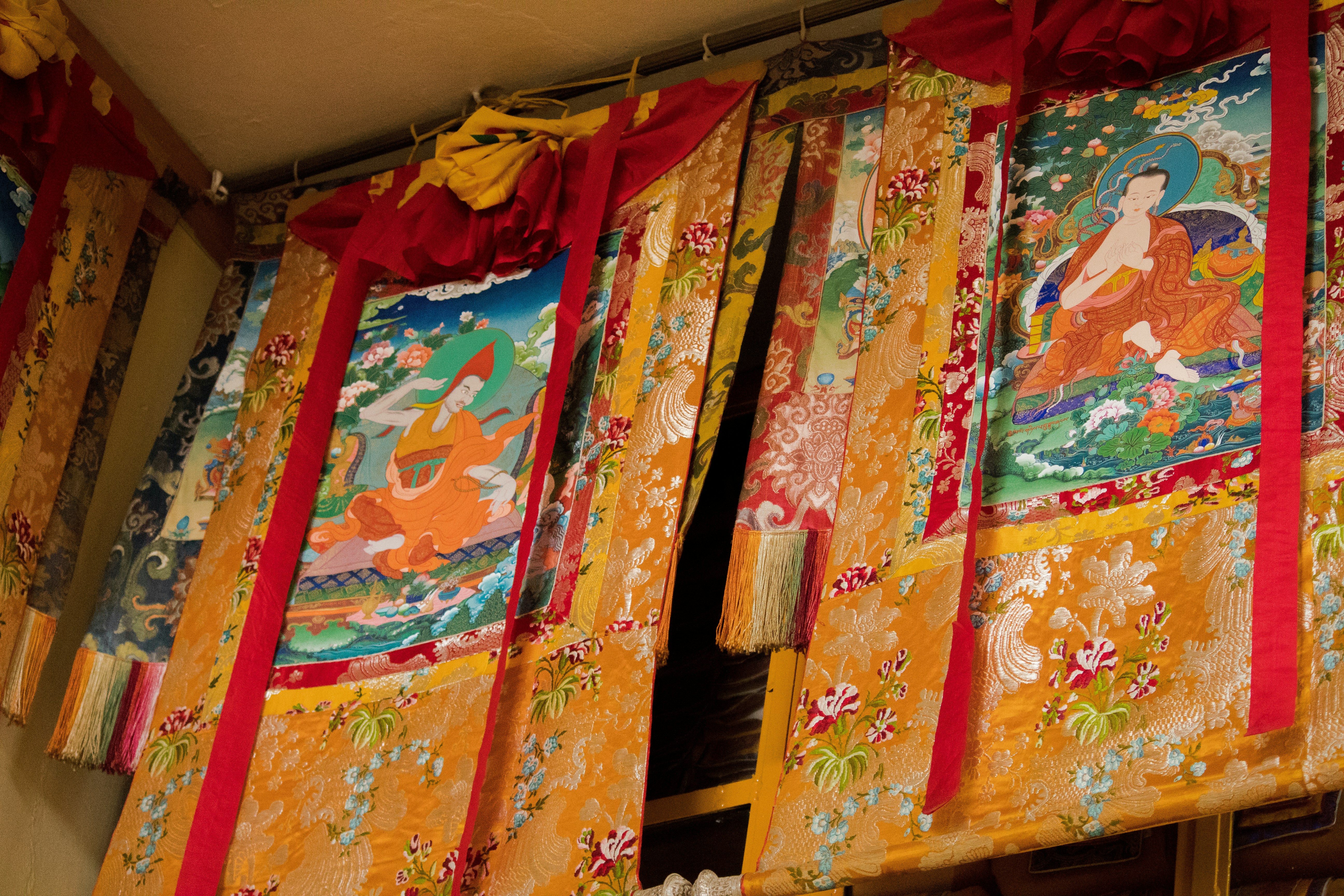Traditional Nepalese thangka paintings collection